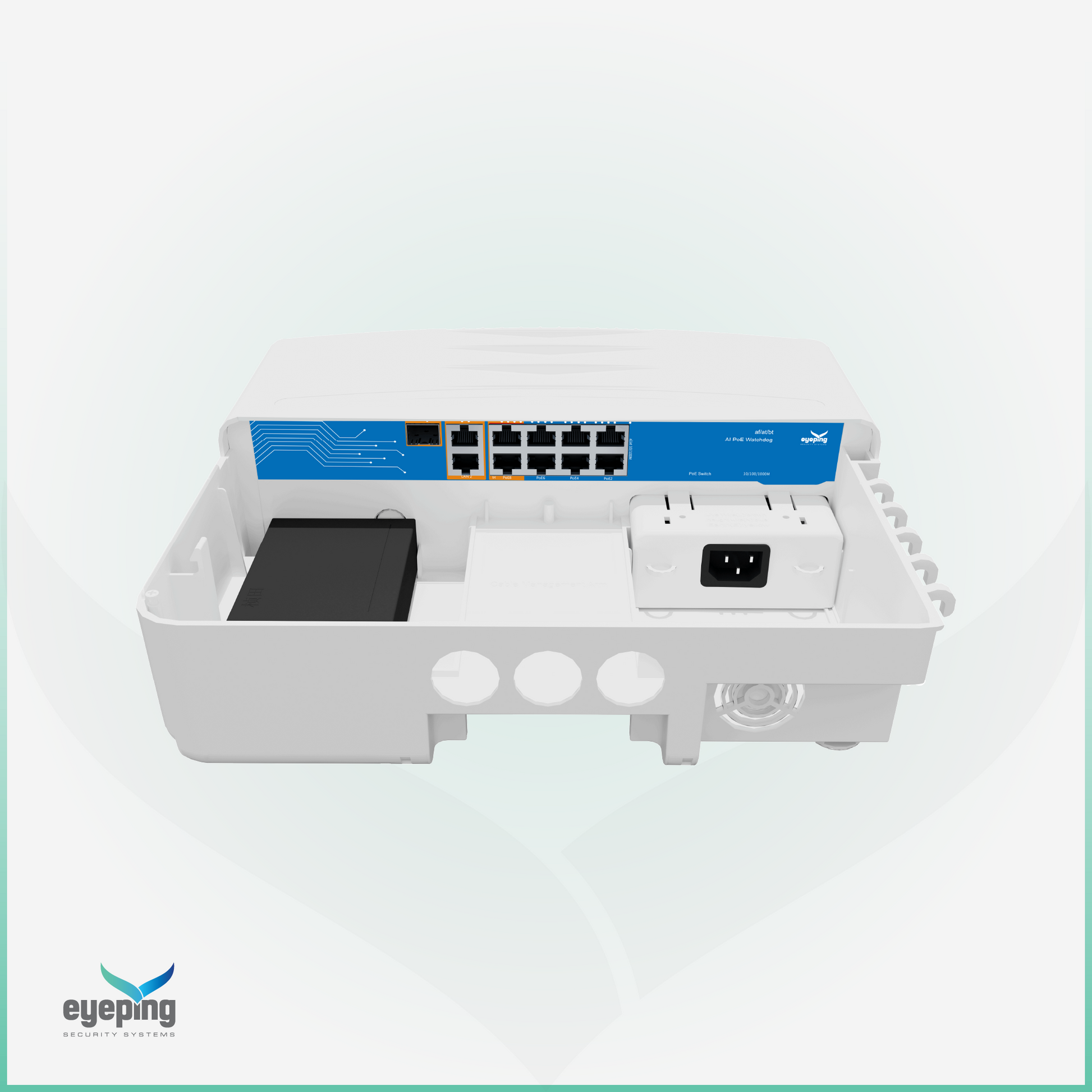 EYEPING GS-S4011F-8V0 – AI Hybrid Waterproof PoE Switch