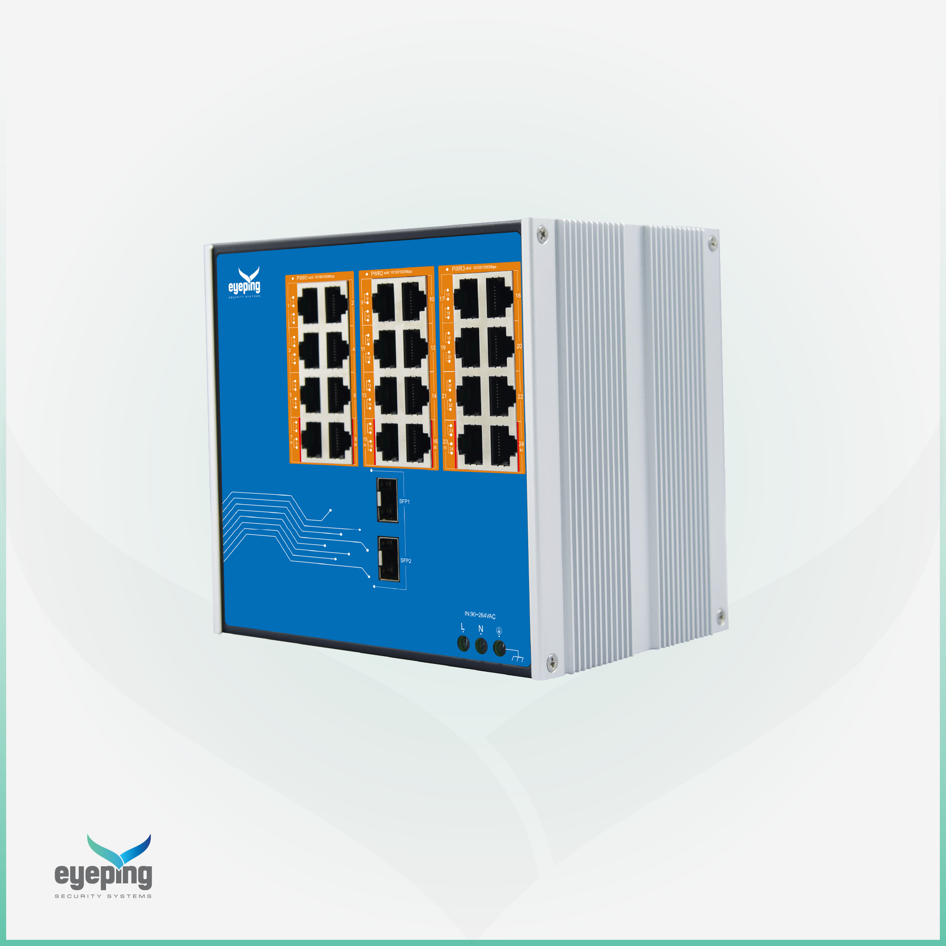EYEPING GS-S526-24W0 – Industrial 24-Port Full Gigabit Unmanaged PoE Switch