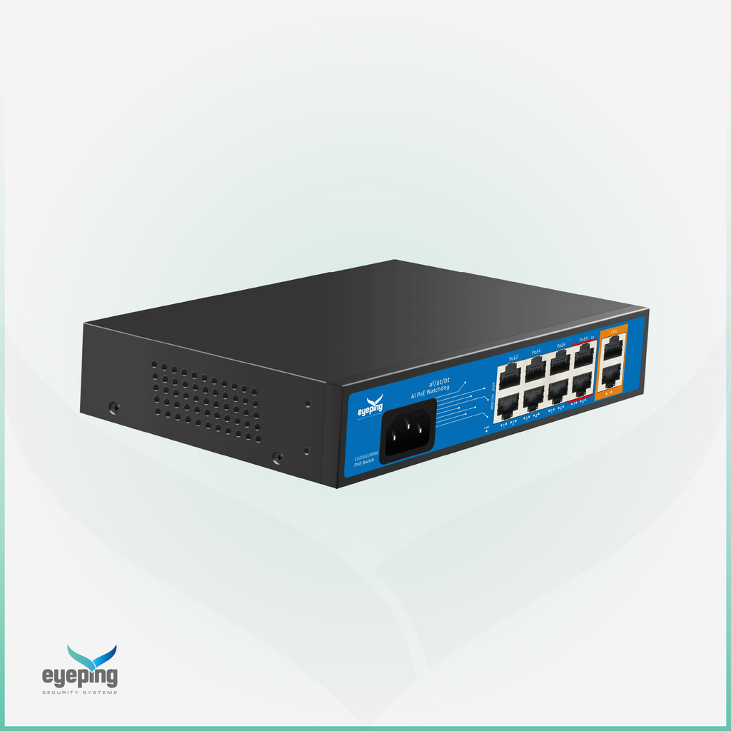 EYEPING GS-S3010-8V0 – AI HYBRID POE SWITCH
