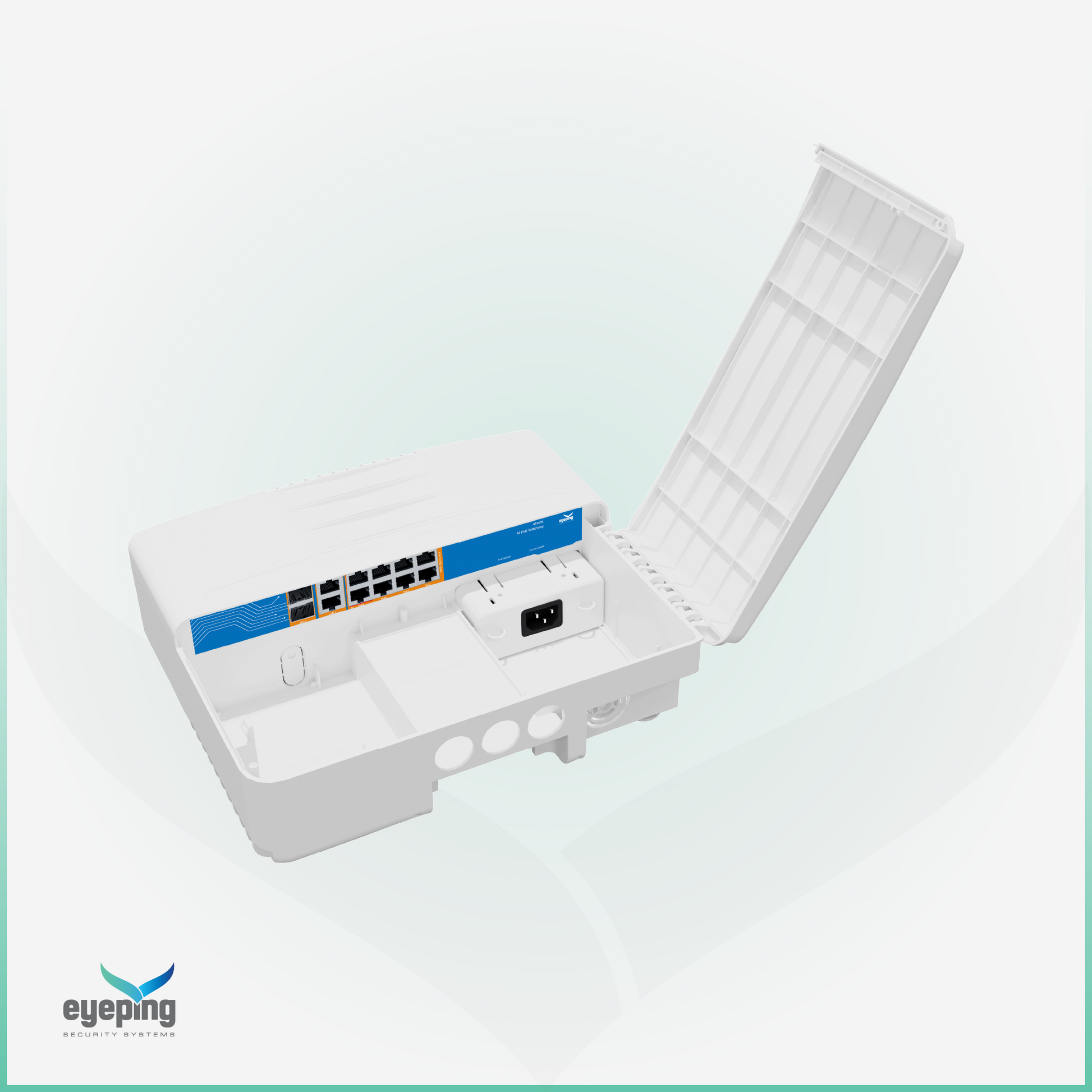 EYEPING GS-S4012F-8W0 – AI Gigabit Waterproof PoE Switch