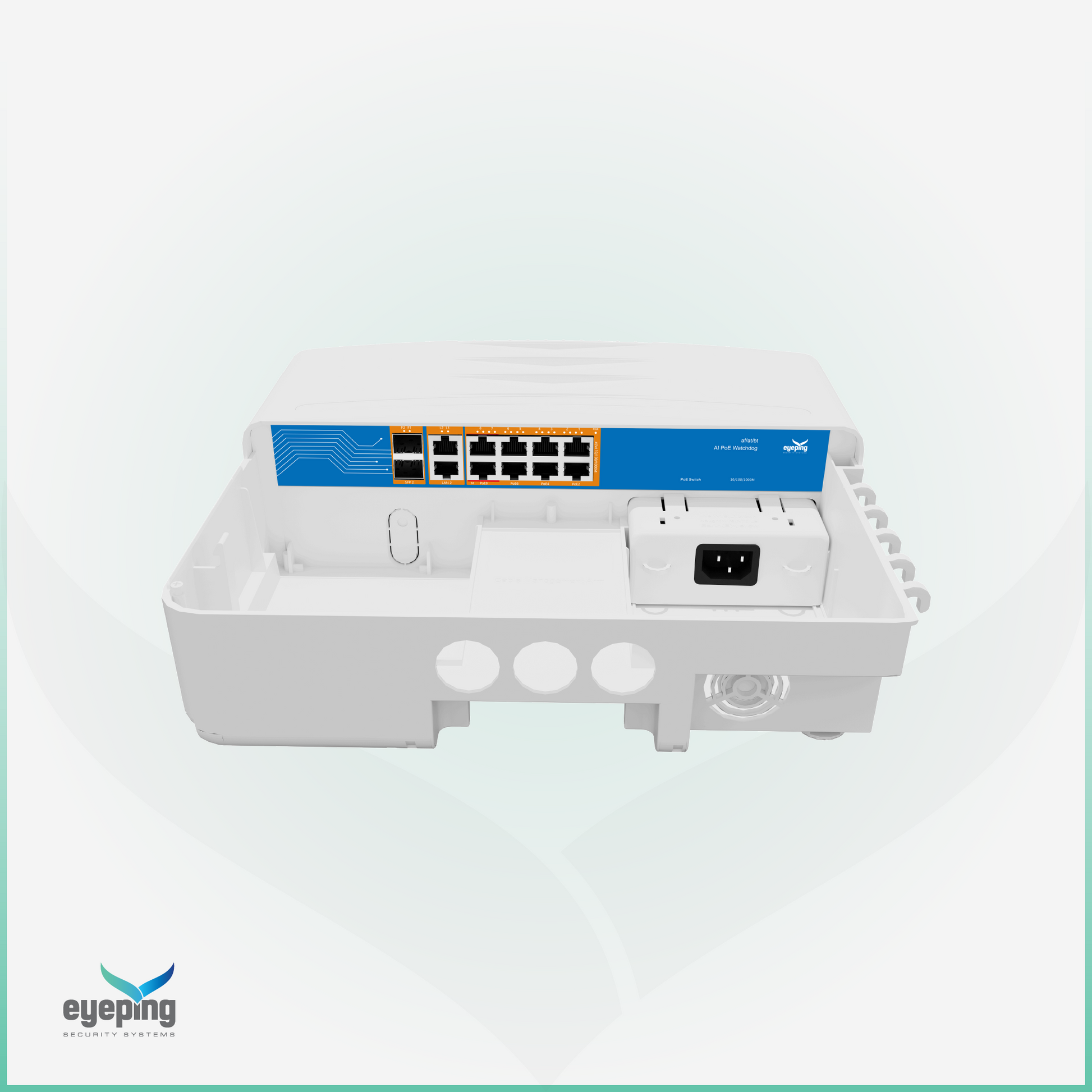 EYEPING GS-S4012F-8W0 – AI Gigabit Waterproof PoE Switch