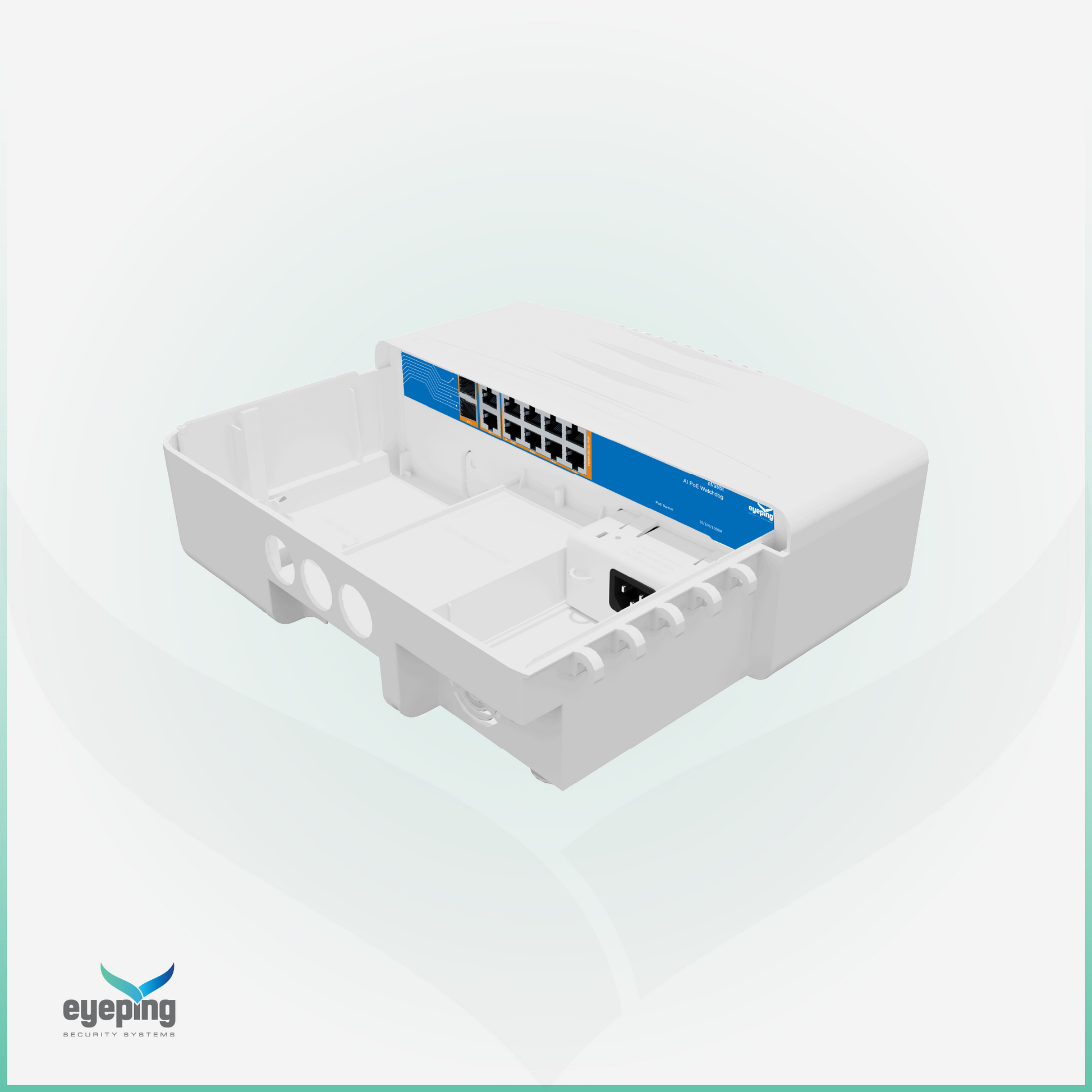 EYEPING GS-S4012F-8W0 – AI Gigabit Waterproof PoE Switch