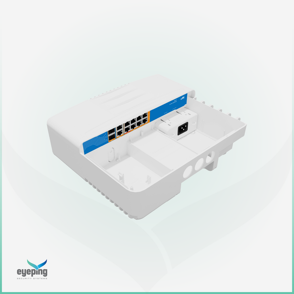 EYEPING GS-S4012F-8W0 – AI Gigabit Waterproof PoE Switch